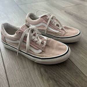 Vans Blush Light Pink and White Casual Shoes
